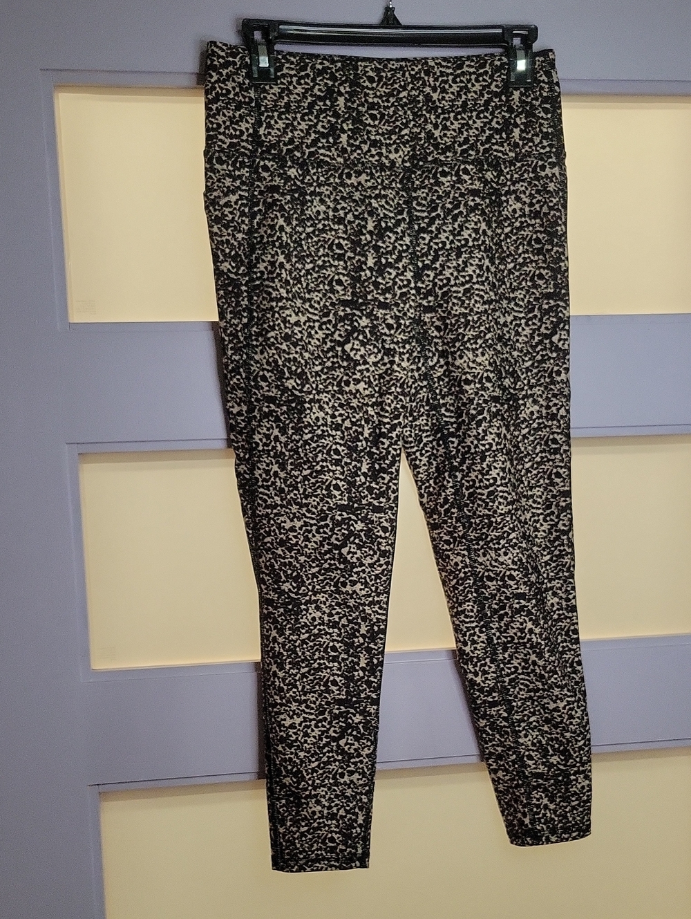 DSG Black and Cream Abstract Print Ponte Leggings